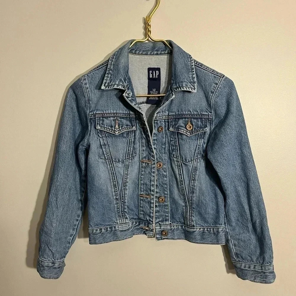 Gap Kids Classic Denim Jacket Size L 10